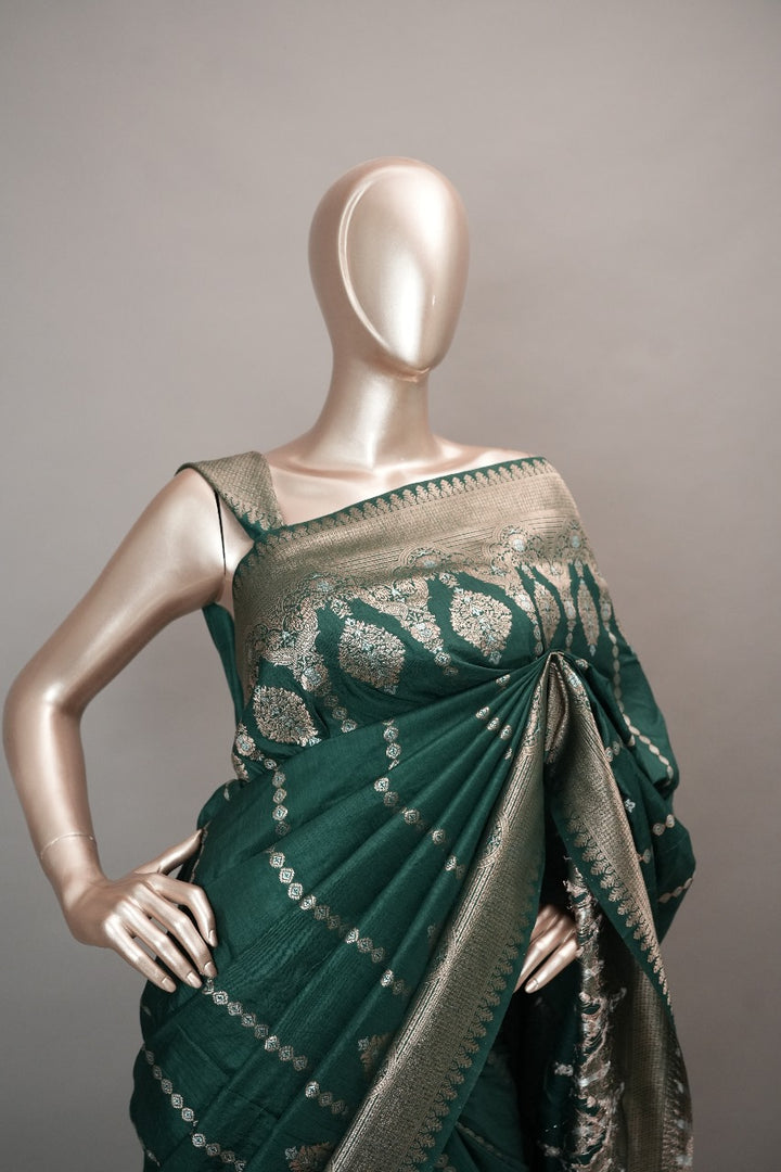 Semi Silk Saree TSA1523