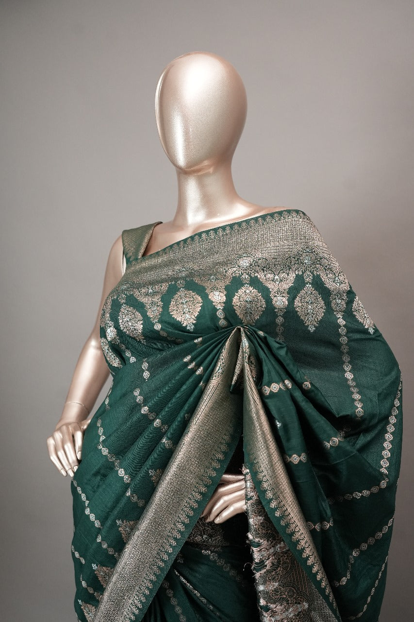 Semi Silk Saree TSA1523