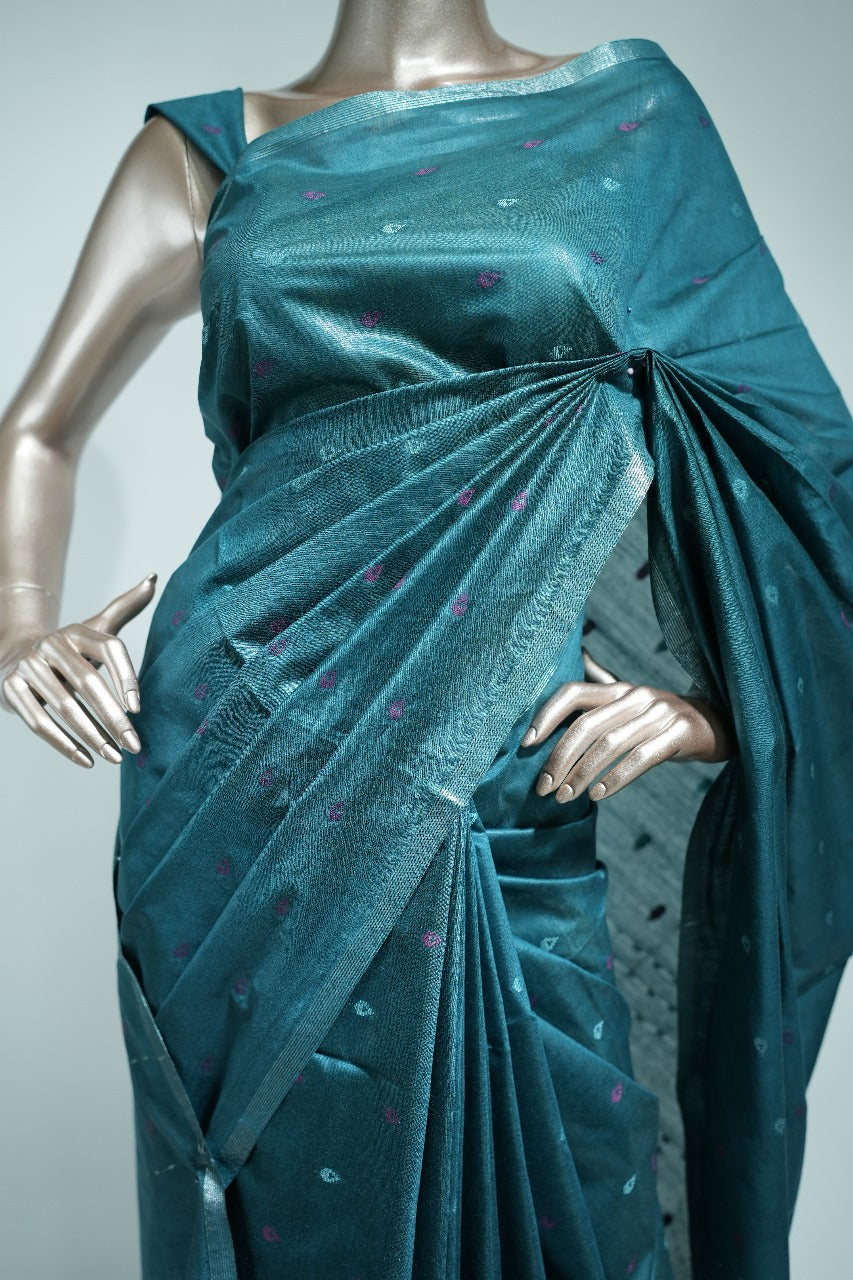 Linen Cotton Saree TSA180