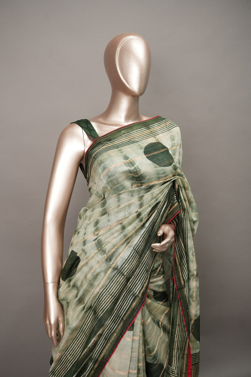 Chanderi Silk Saree TSA1592