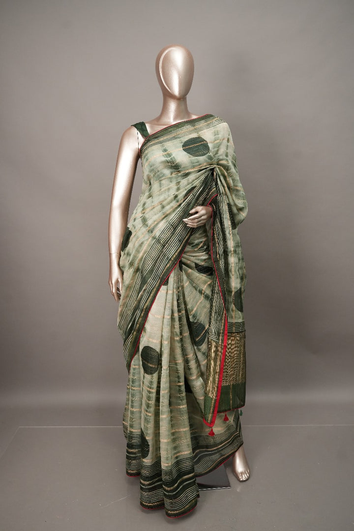 Chanderi Silk Saree TSA1592