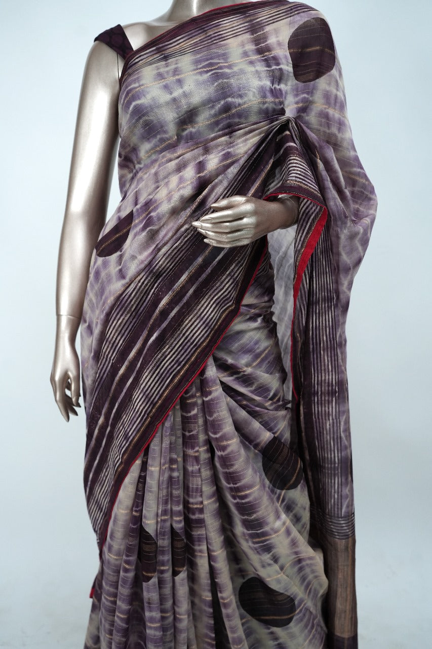 Chanderi Silk Saree TSA1592