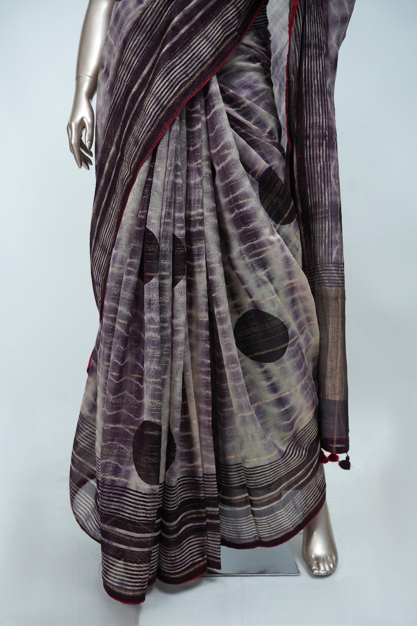 Chanderi Silk Saree TSA1592