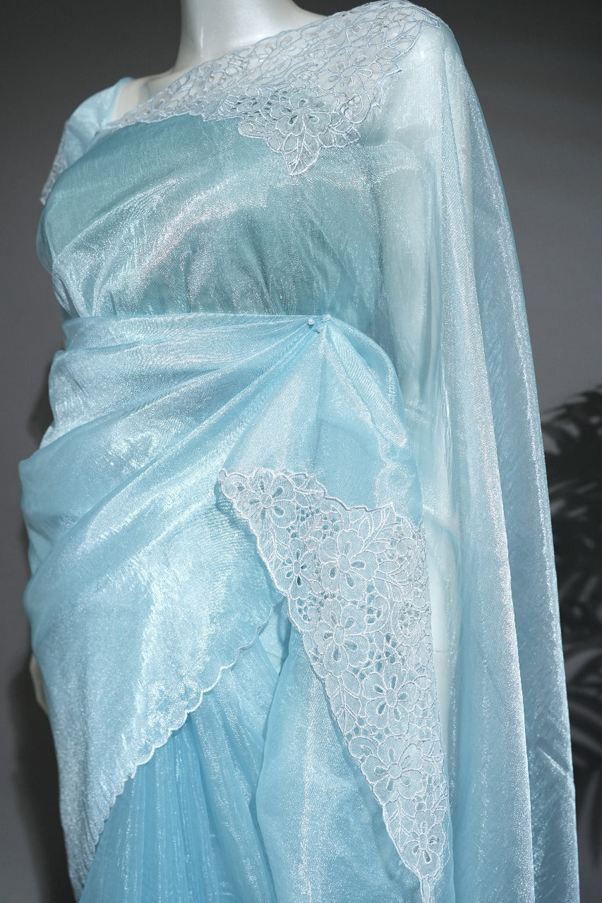 Glass Organza Saree TSA1711