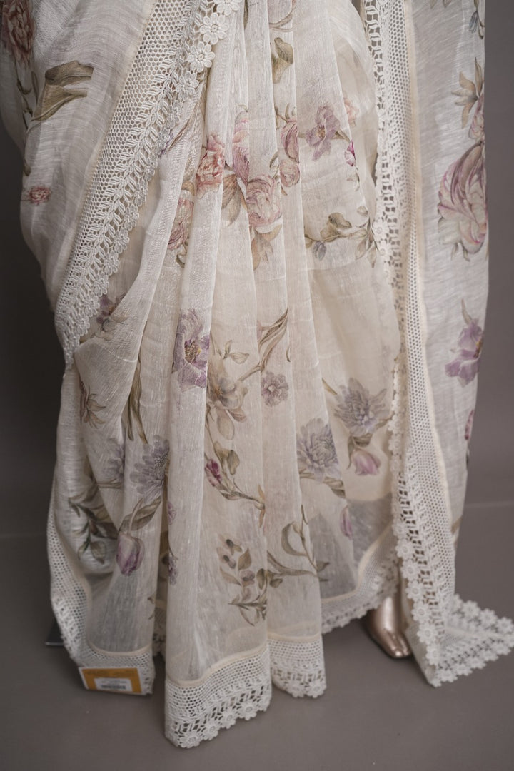 Pure Linen Saree TSA2825