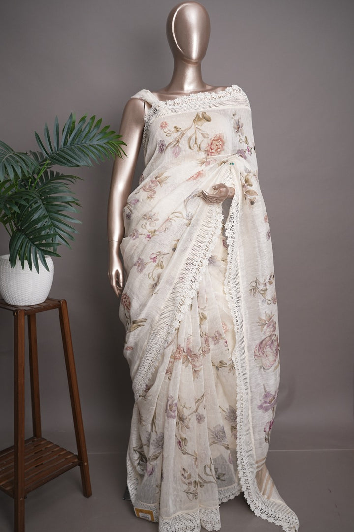 Pure Linen Saree TSA2825