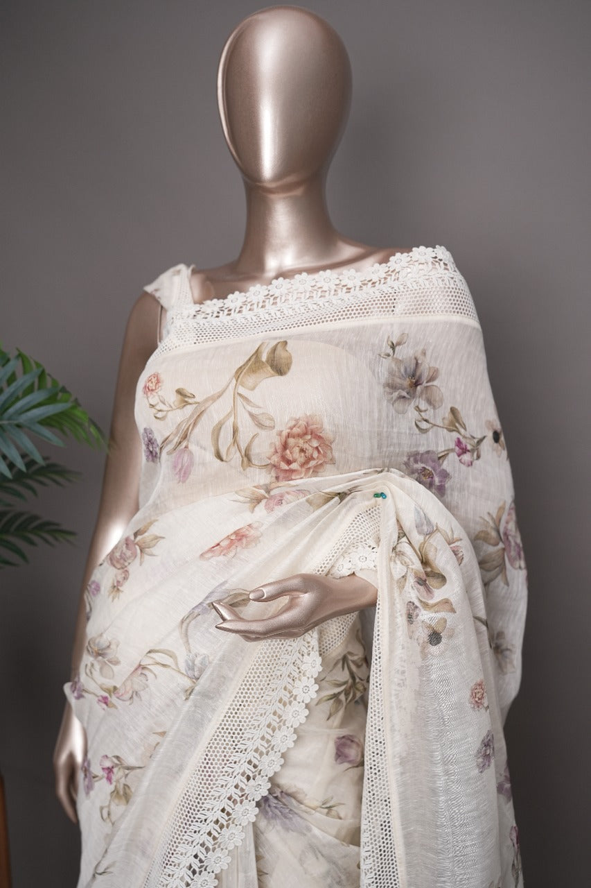 Pure Linen Saree TSA2825