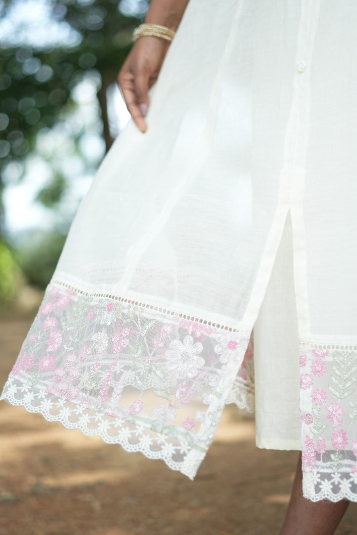 A-line Chanderi Kurta TKT2513