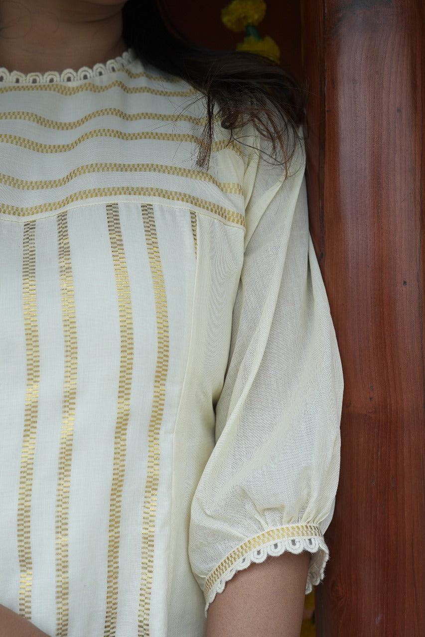 Striped Panel Kurta TKT2515