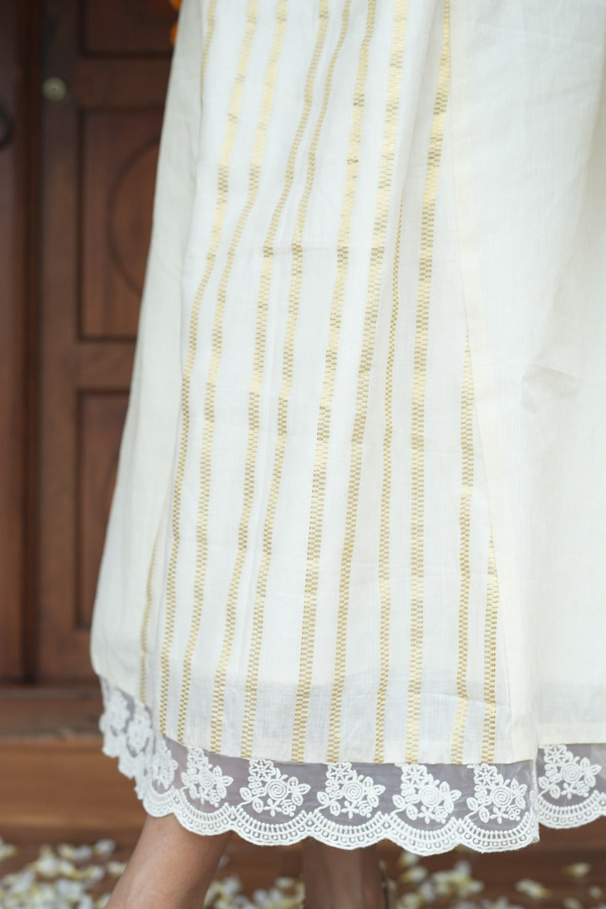 Striped Panel Kurta TKT2515