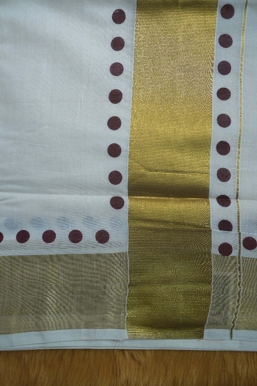 Kerala Cotton Saree TSA373