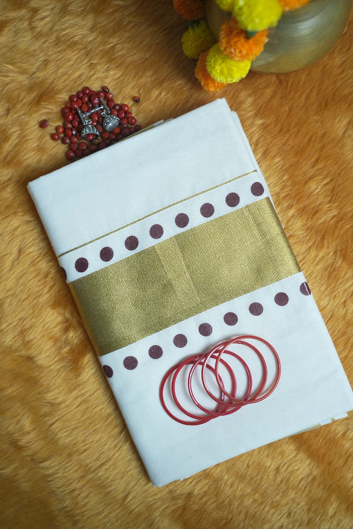 Kerala Cotton Saree TSA373