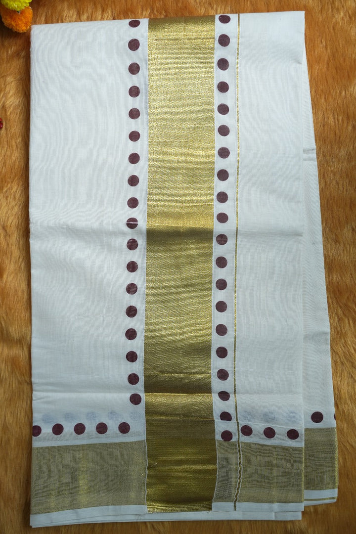 Kerala Cotton Saree TSA373