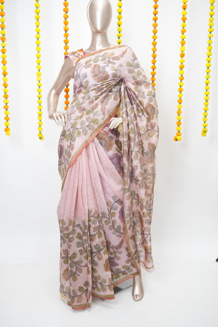 Crushed Tissue Saree TSA3107
