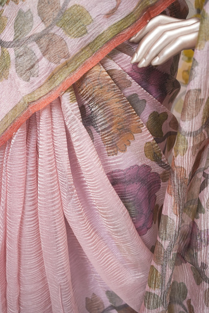 Crushed Tissue Saree TSA3107