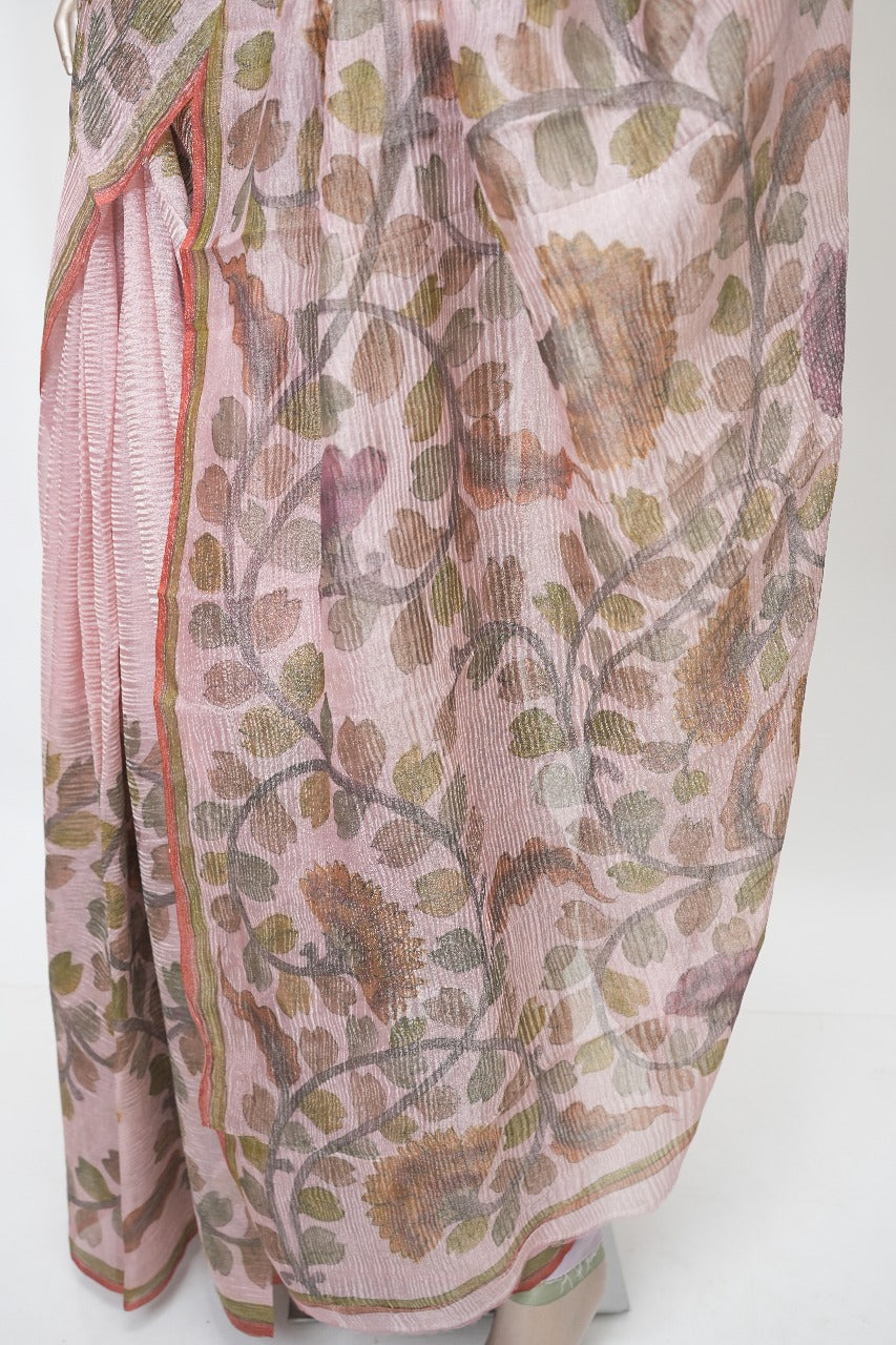 Crushed Tissue Saree TSA3107