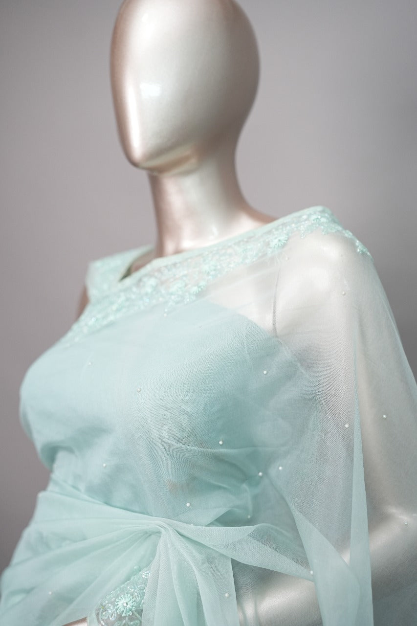 Organza Saree TSA386