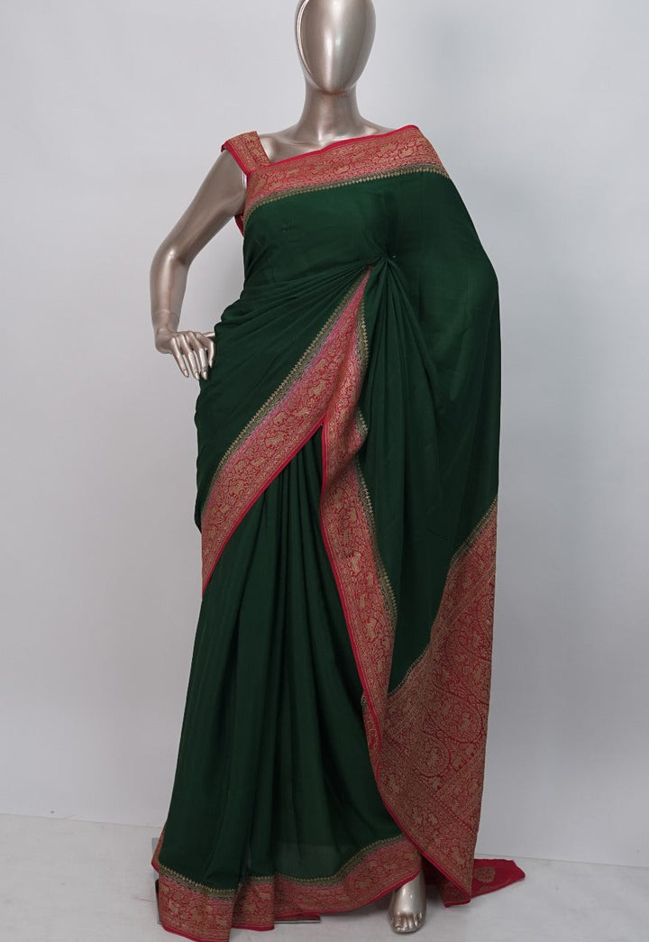 Georgette Banarasi Saree TSA3289
