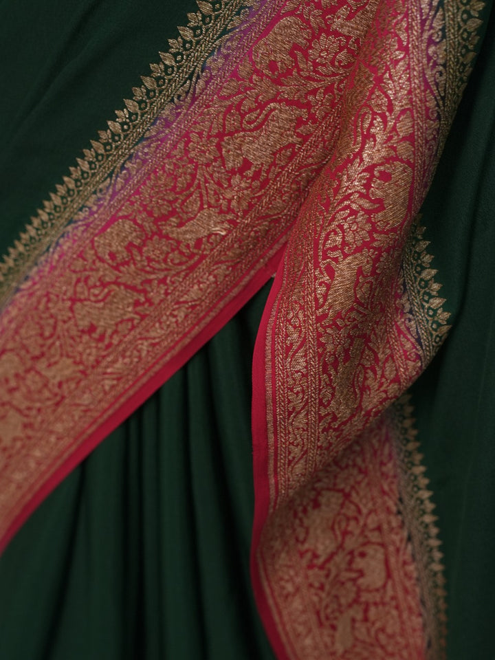 Georgette Banarasi Saree TSA3289