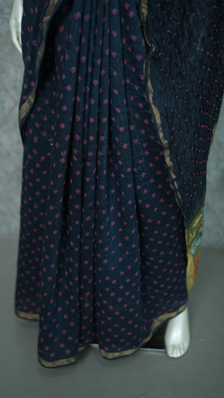 Mul Chanderi Saree TSA3586