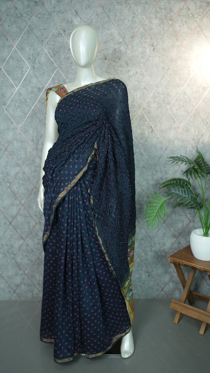 Mul Chanderi Saree TSA3586