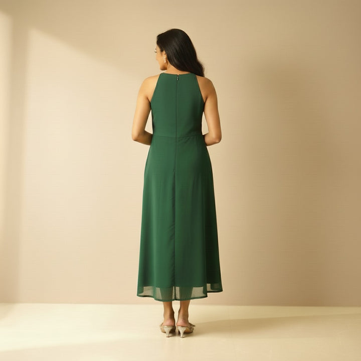 A-Line Halter Dress TFR3001