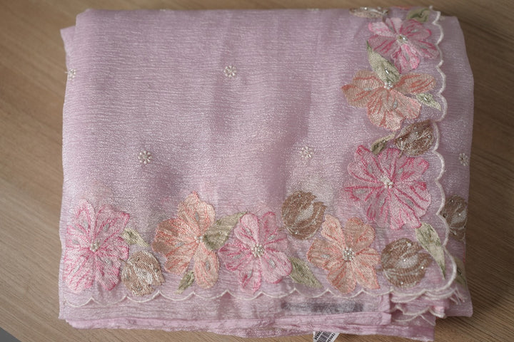 Crushed Organza Saree TSA3652