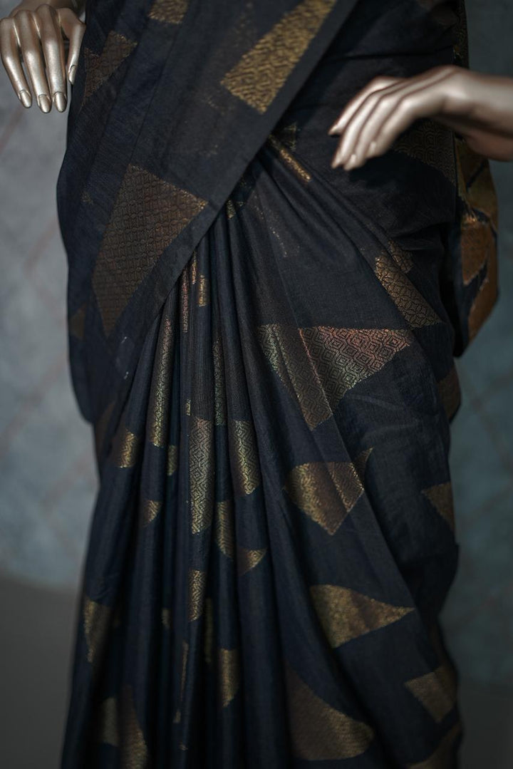 Linen Cotton Saree TSA3686
