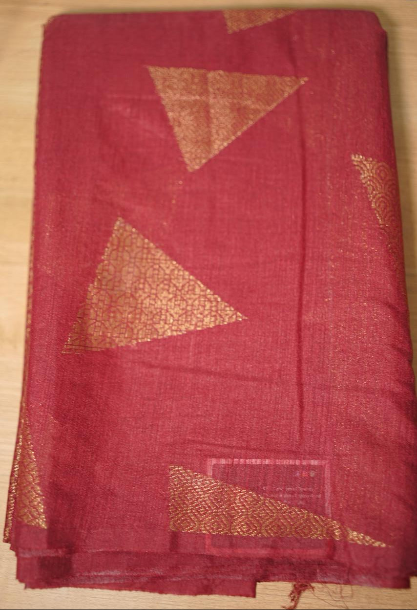 Linen Cotton Saree TSA3686