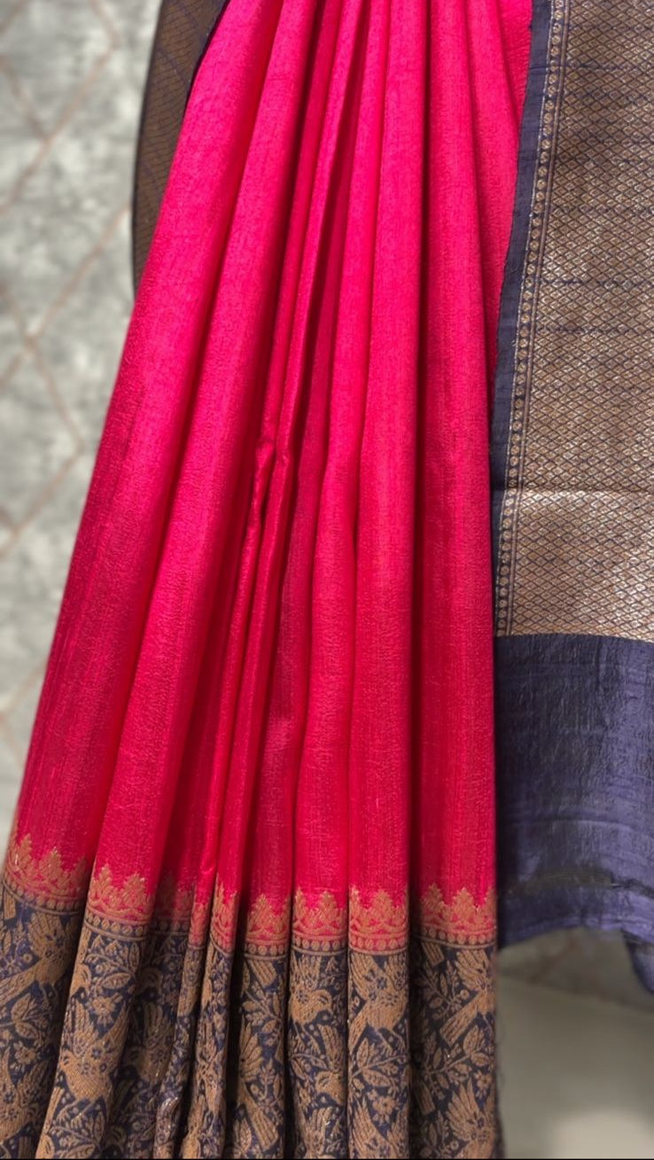 Tussar Silk Saree TSA3826