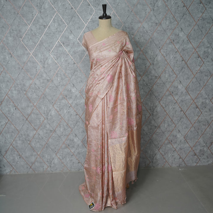Tussar Check Saree TSA3898