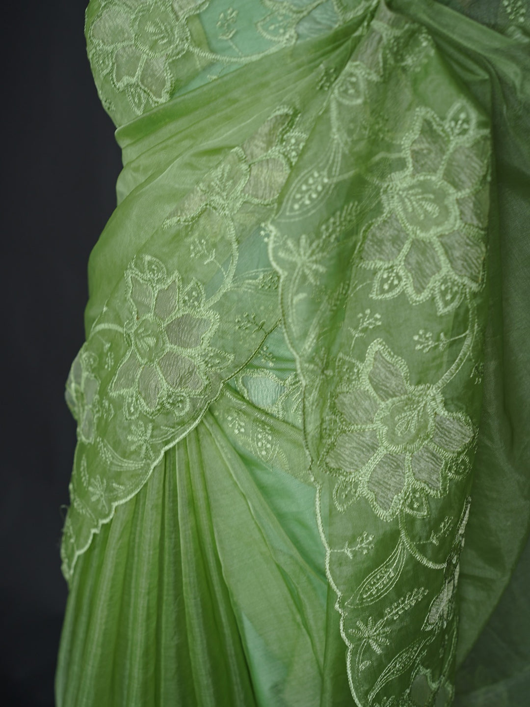 Nylon Organza Saree TSA3930