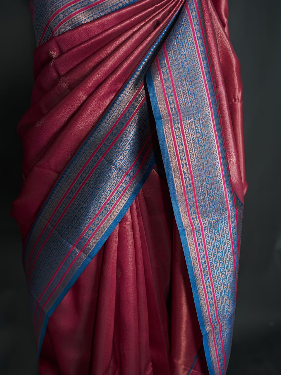 Semi-Silk Saree TSA3955