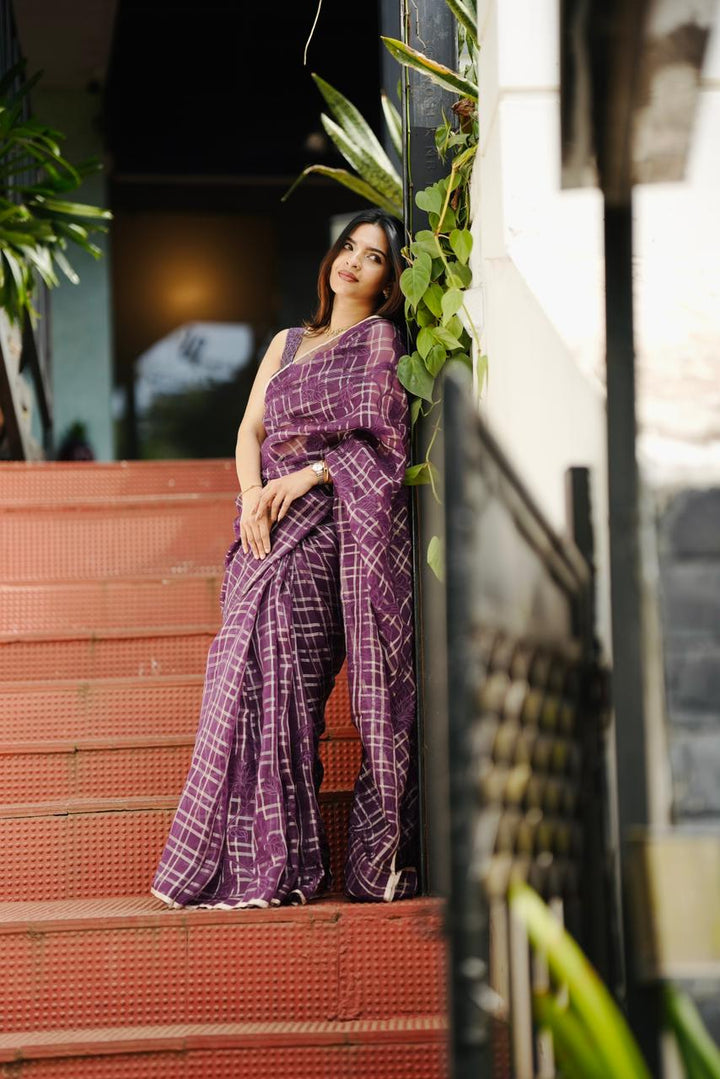 Organza Saree TSA419