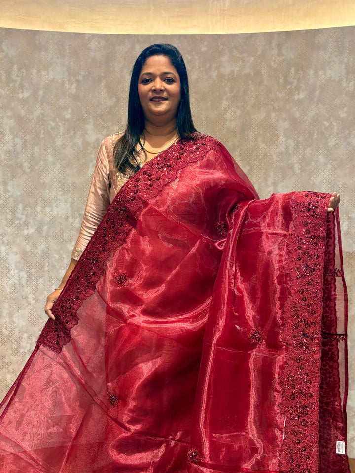 Organza Saree TSA4003