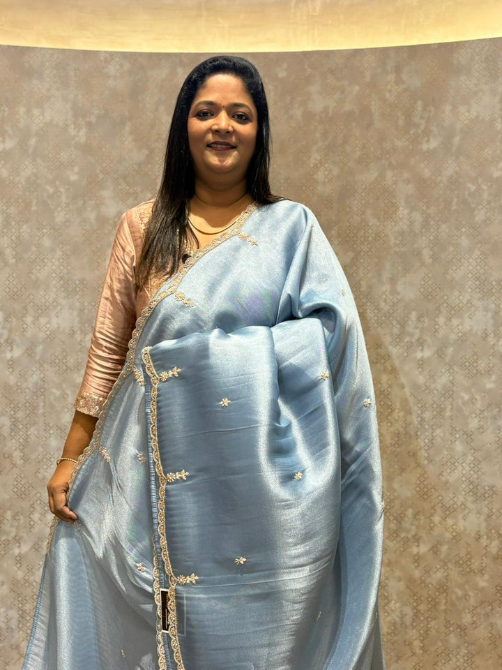 Tissue Georgette Saree TSA4012