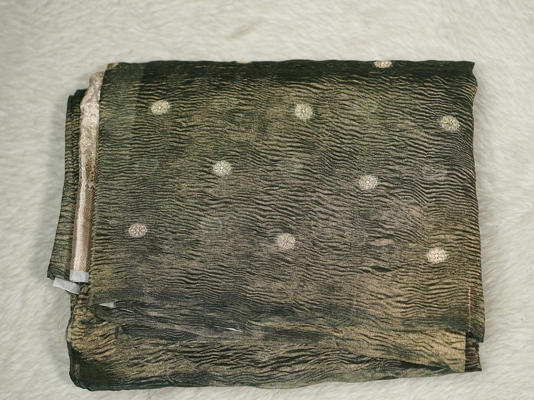 Crushed Tissue Saree TSA4016