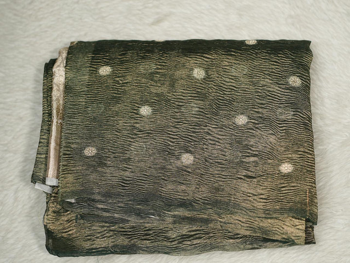 Crushed Tissue Saree TSA4016