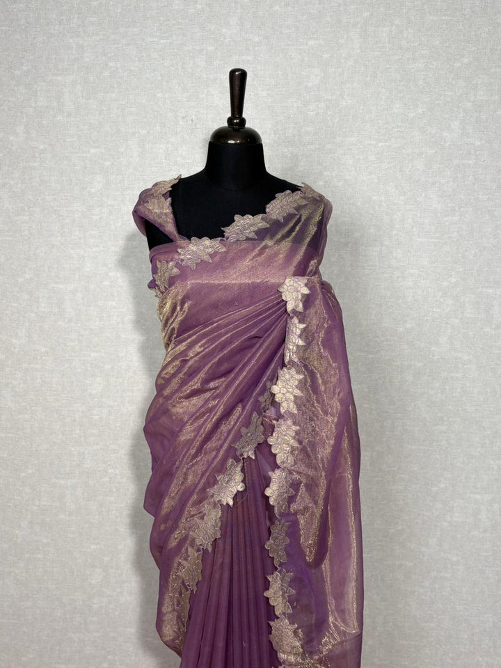 Tissue Organza Saree TSA4040