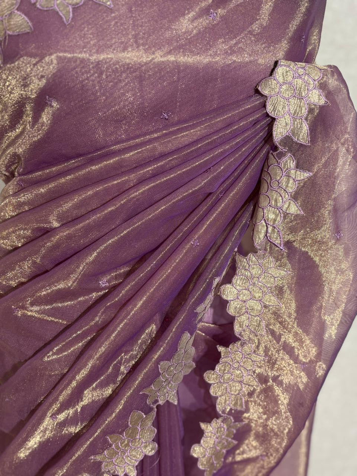 Tissue Organza Saree TSA4040