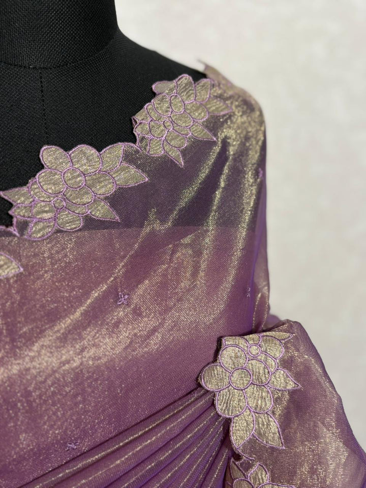 Tissue Organza Saree TSA4040