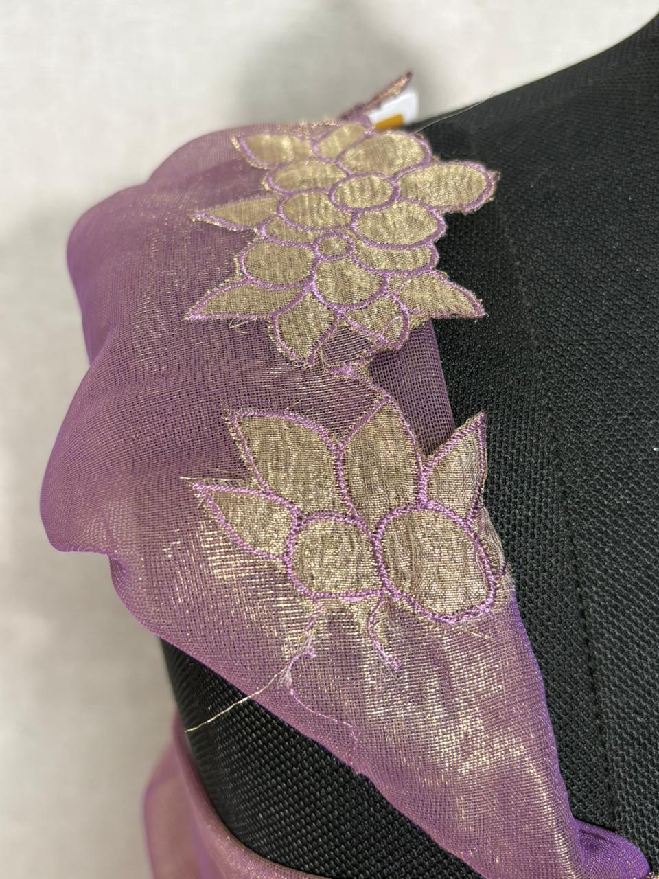 Tissue Organza Saree TSA4040