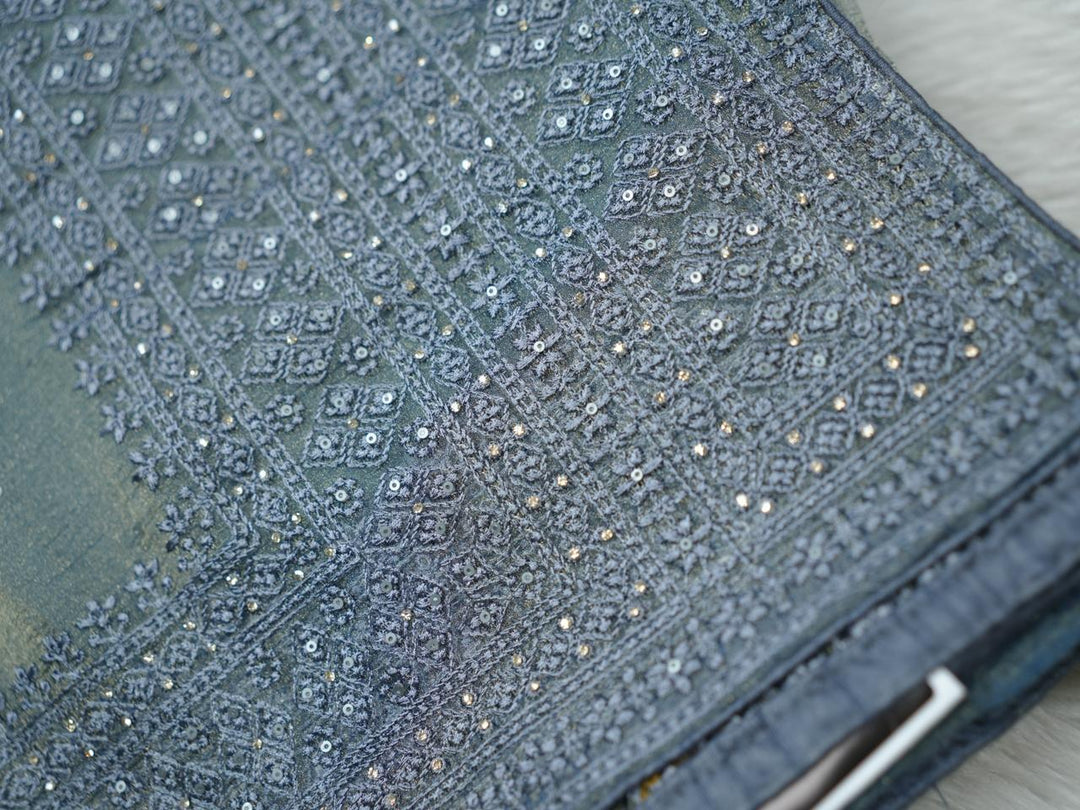 Crushed Tissue Saree TSA4095