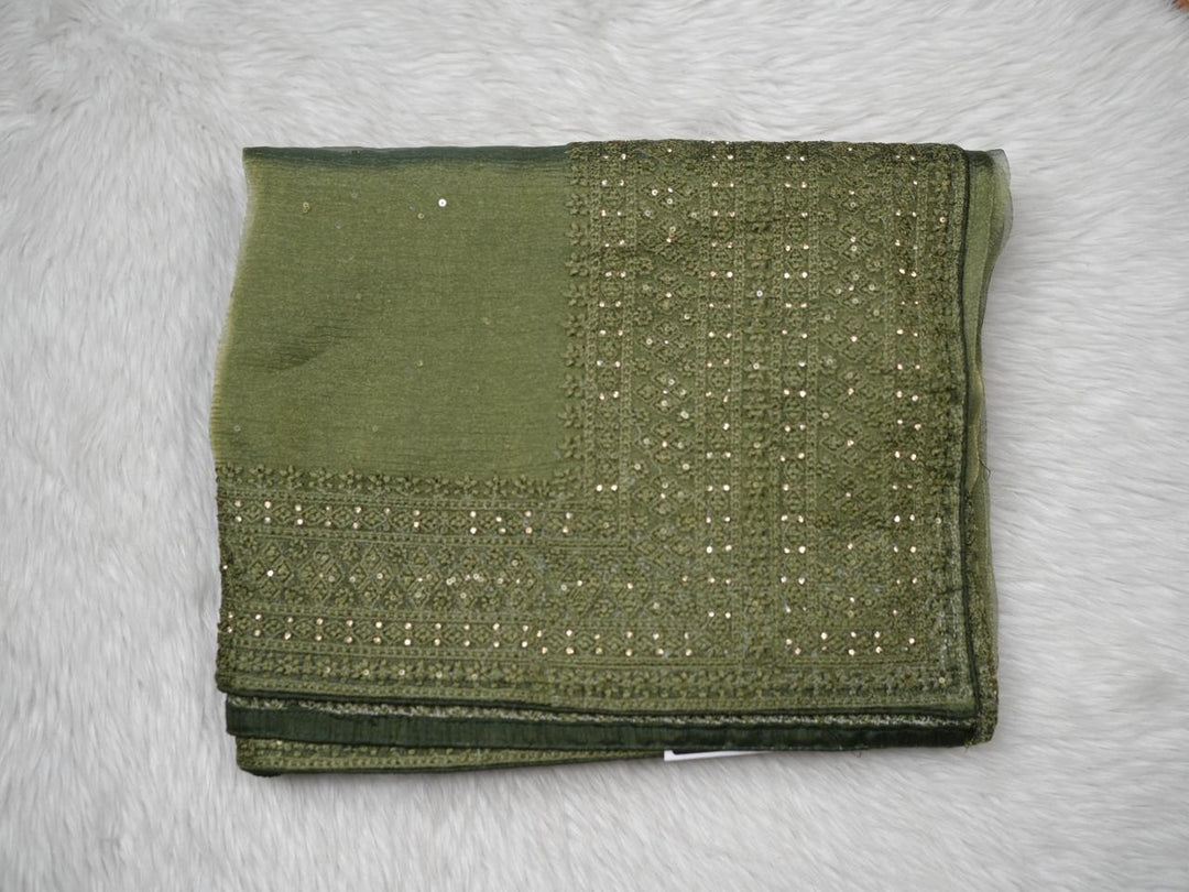 Crushed Tissue Saree TSA4095