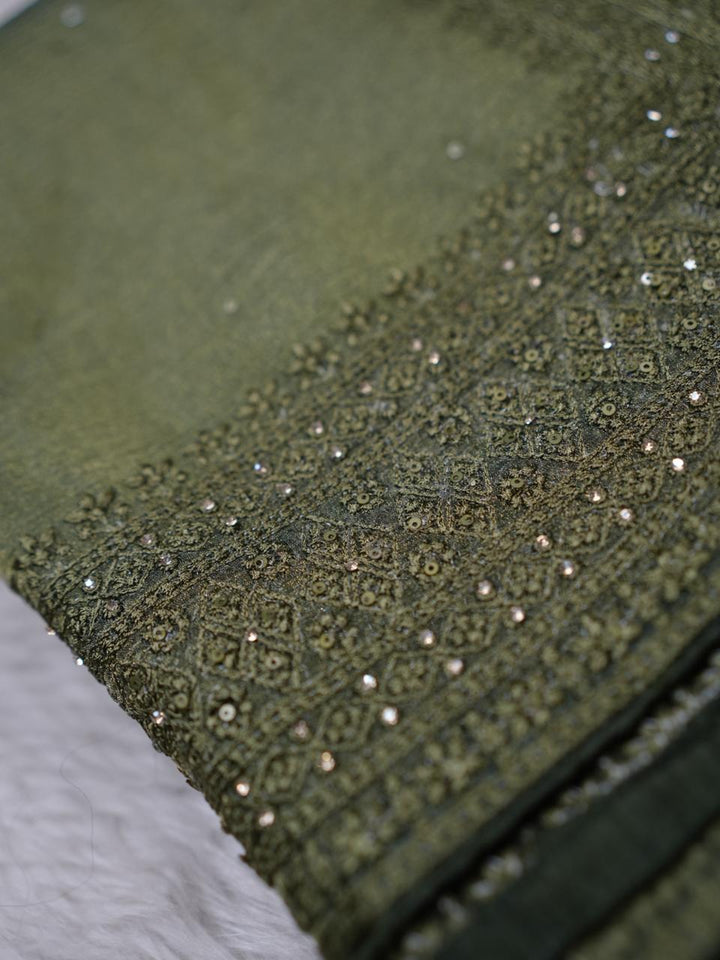 Crushed Tissue Saree TSA4095