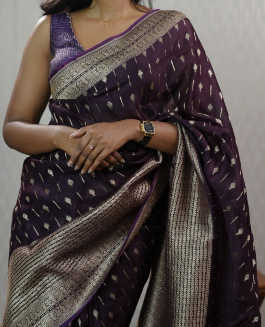 organza Saree TSA423
