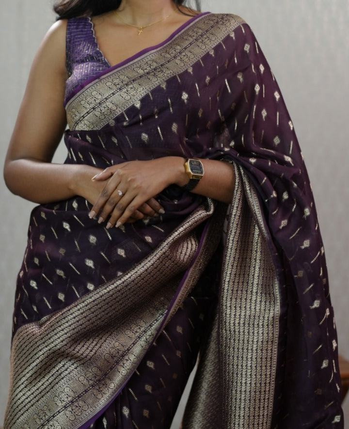 organza Saree TSA423