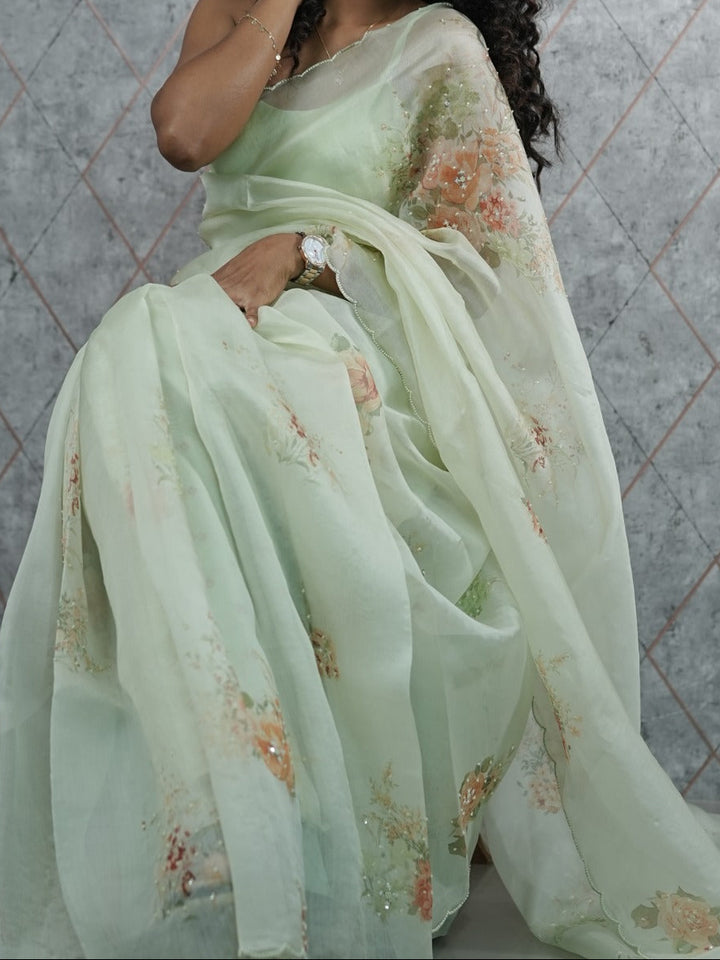 Organza Saree TSA426