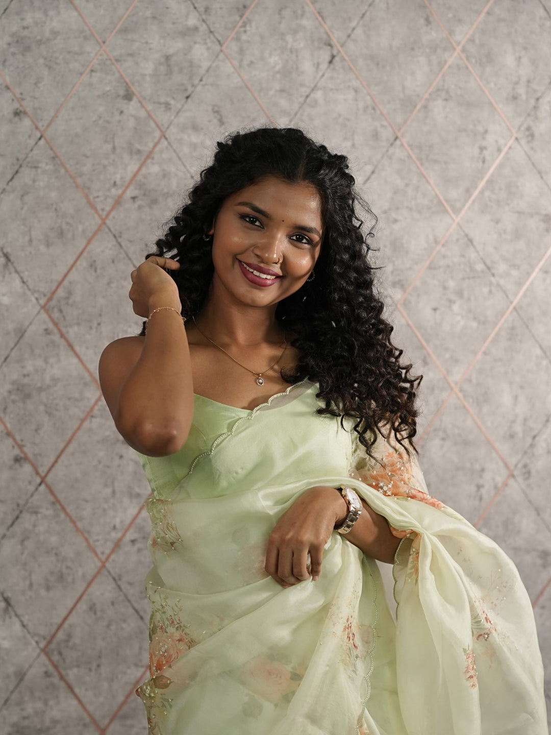 Organza Saree TSA426