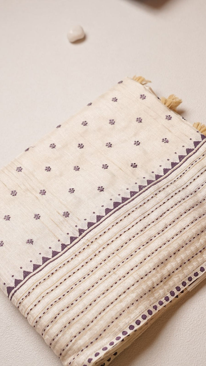 Semi -Tussar Saree TSA4292